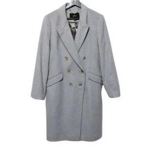 NWT Petite double-breasted topcoat in wool cashmere